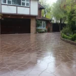 How much does an imprinted concrete driveway cost per m2 in the UK?